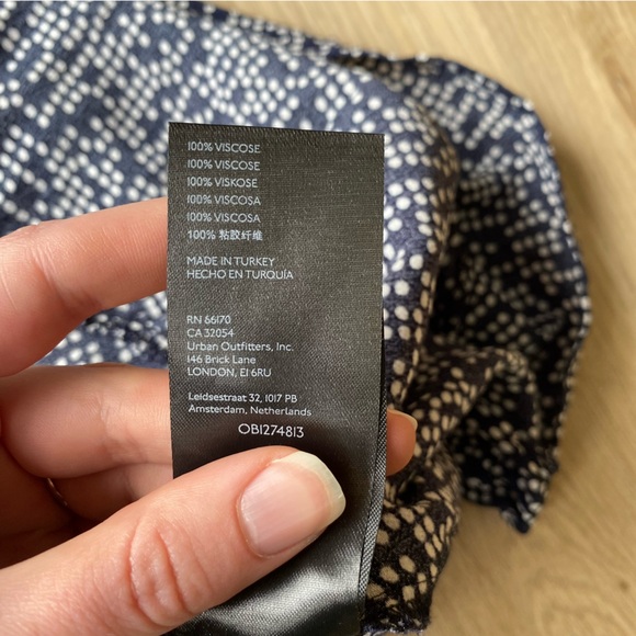 ⭐️Anthropologie Women’s Mini Babydoll Dress with white polka dots 🤍 Size Small - Picture 7 of 10